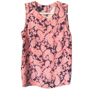 AGB Sleeveless Floral Blouse Sz L